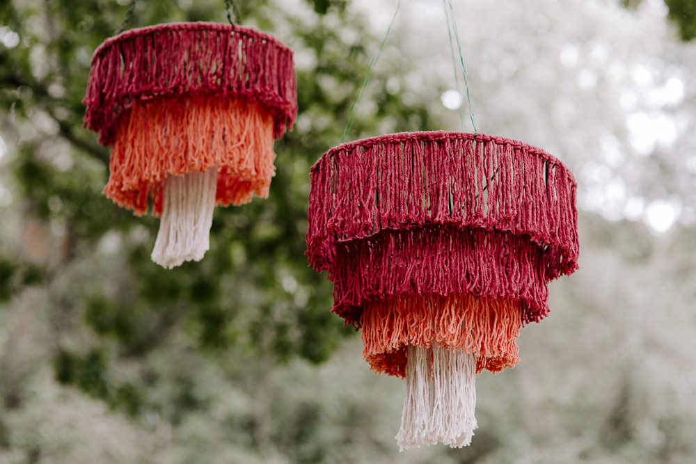 Tassel Lamp Shade Decor Dark Pink Wedding Ideas Caroline Opacic Photography