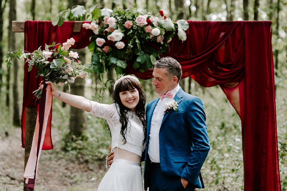 Dark Pink Wedding Ideas Caroline Opacic Photography