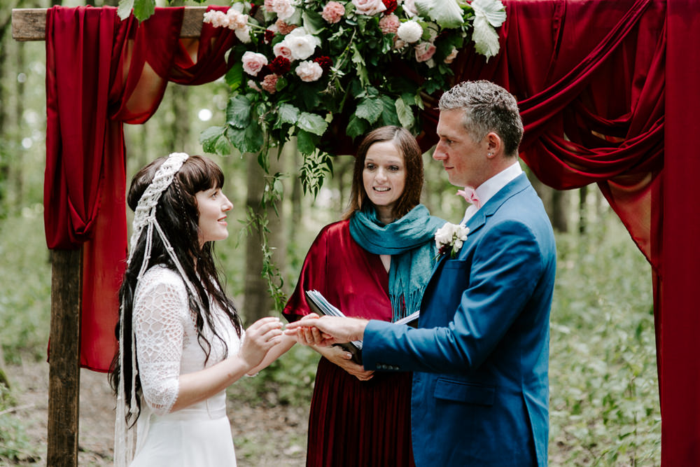 Dark Pink Wedding Ideas Caroline Opacic Photography