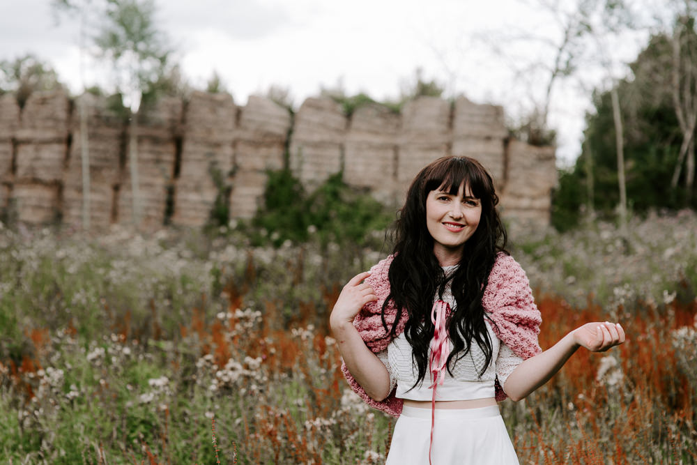 Knitted Shurg Cover Up Dark Pink Wedding Ideas Caroline Opacic Photography