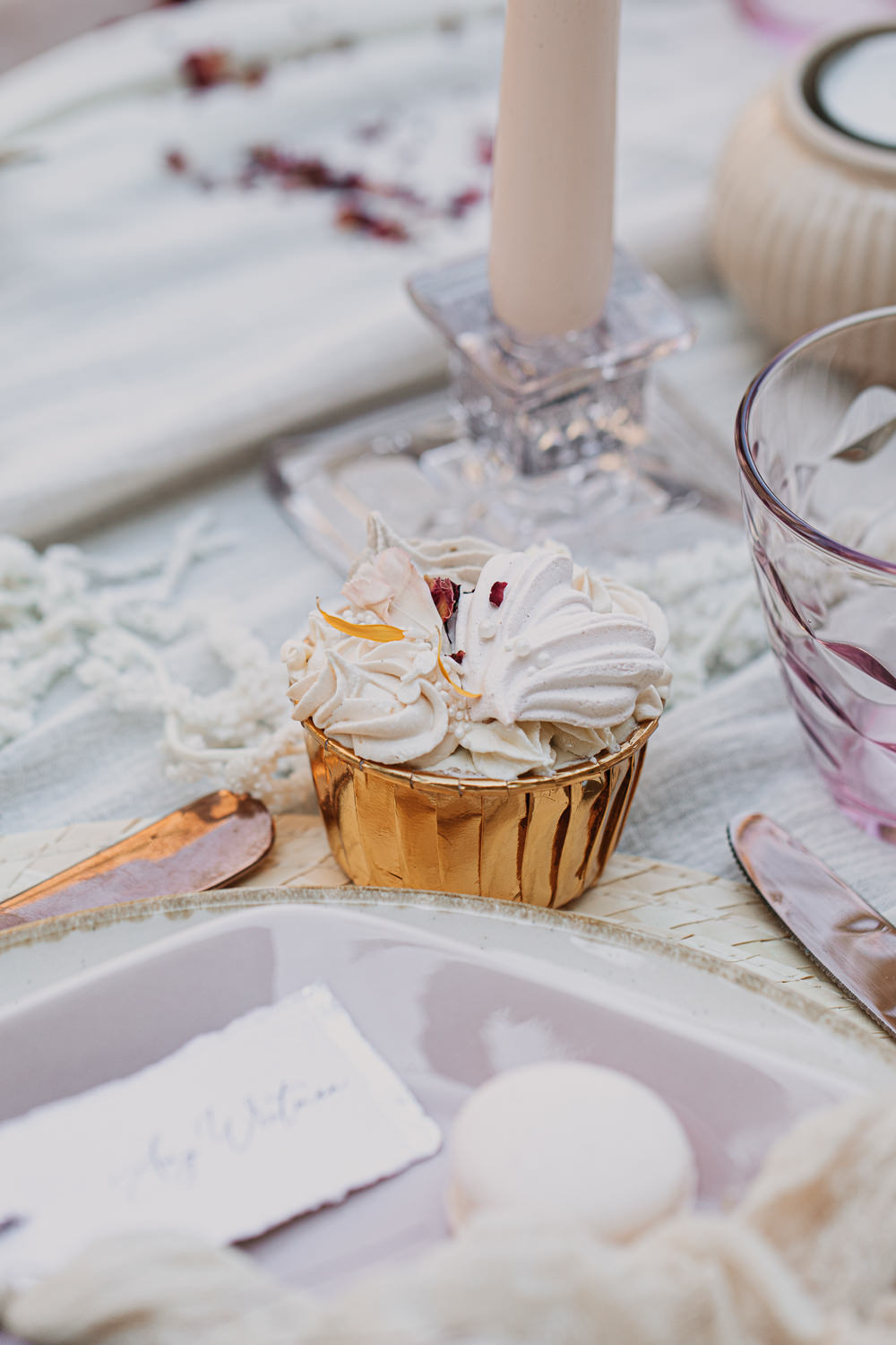 Cupcake Macaron Earthy Boho Wedding Natalie Hamilton Photography