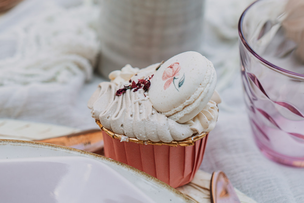 Cupcake Macaron Earthy Boho Wedding Natalie Hamilton Photography