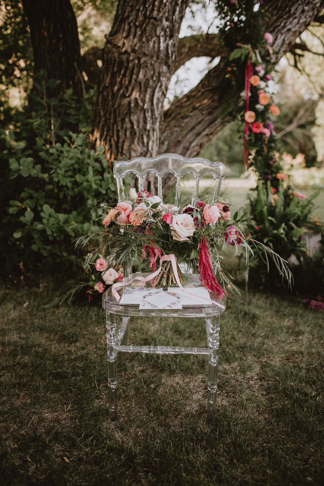 Ghost Chair Fairytale Forest Wedding Christina W Kroeker Creative