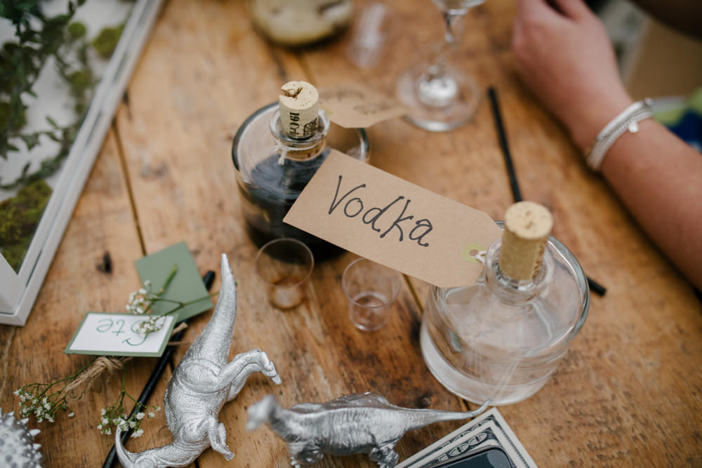 Bar Drinks Terrarium Geodome Campsite Wedding Aden Priest Photography