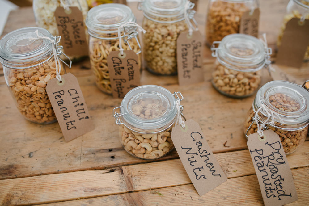 Nuts Snacks Station Bar Geodome Campsite Wedding Aden Priest Photography