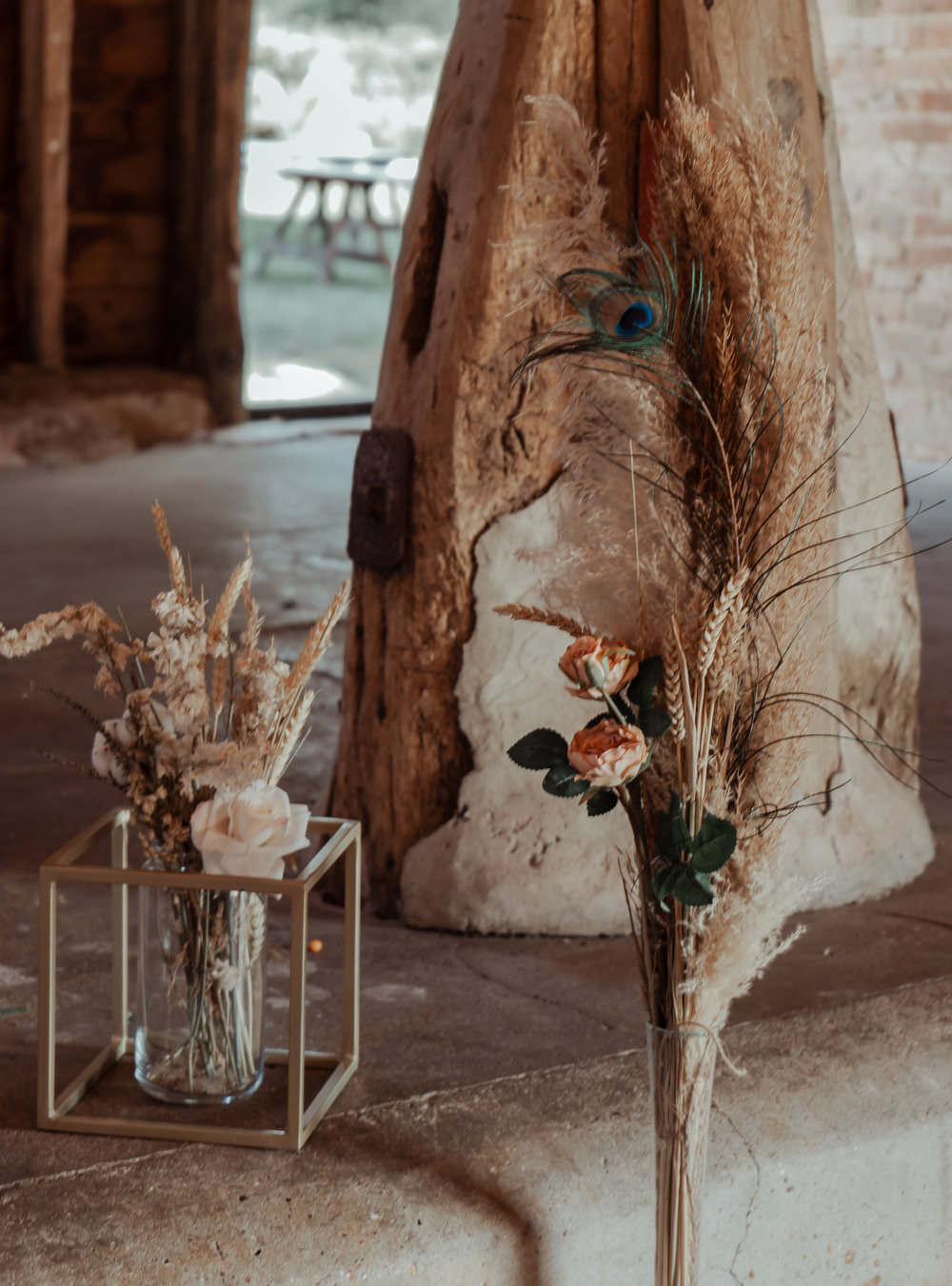 Barn Backdrop Aisle Decor Ligting Flowers Pew End Intimate Wedding Ideas Imogen Eve Photography