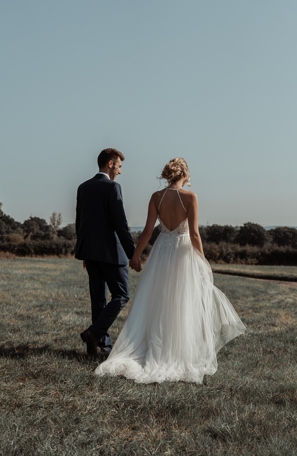 Dress Gown Bride Bridal Tulle Veil Floaty Boho Intimate Wedding Ideas Imogen Eve Photography