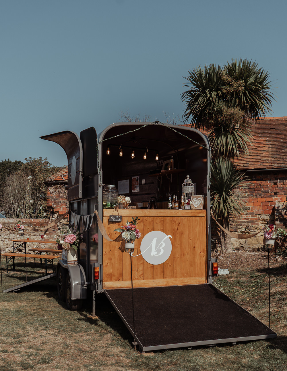 Horse Box Bar Intimate Wedding Ideas Imogen Eve Photography