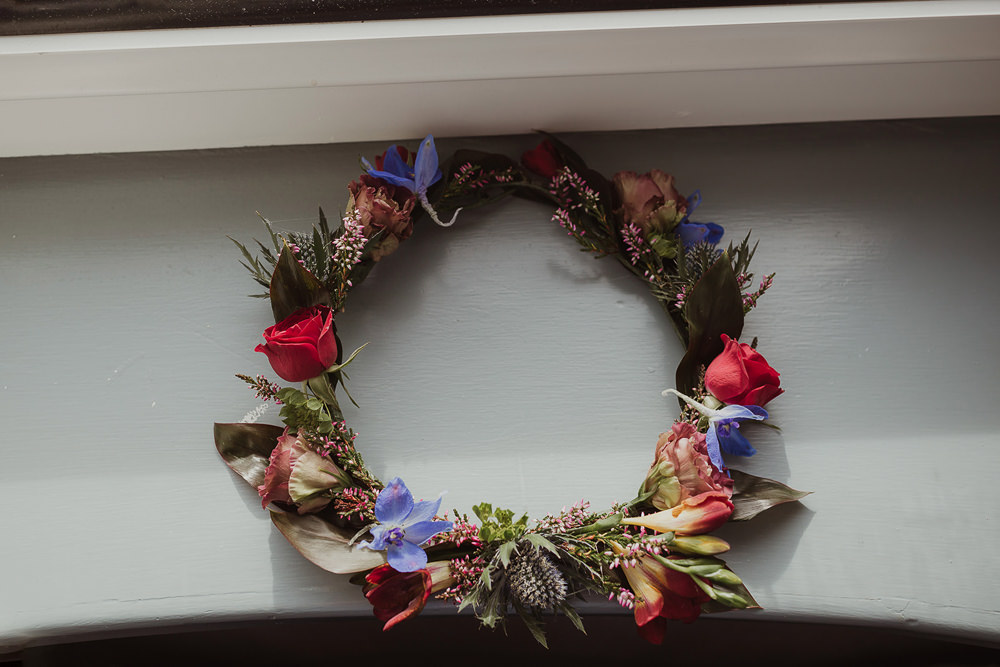 Flower Crown Bride Bridal Isle Of Skye Elopement Maureen Du Preez