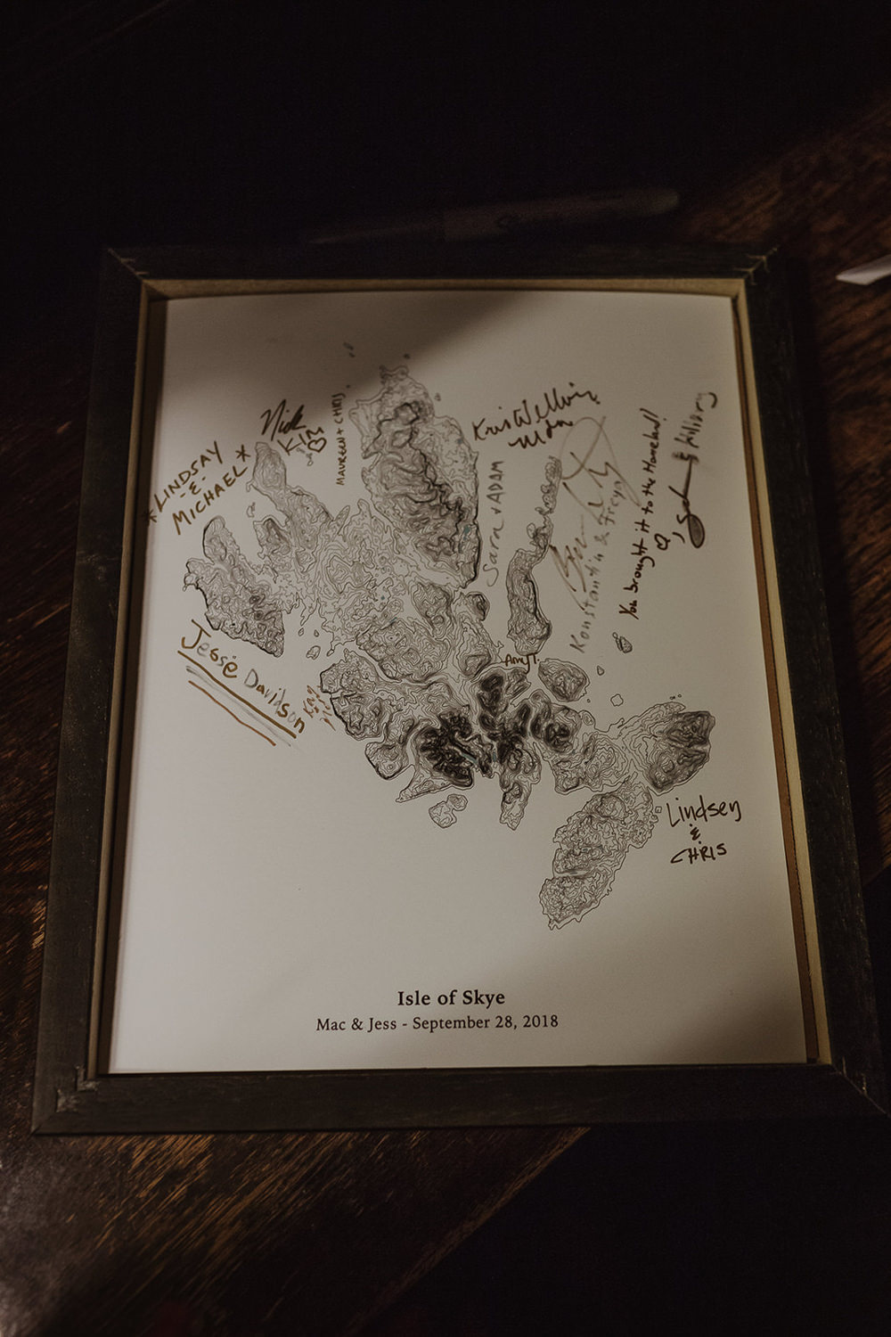 Map Guest Book Isle Of Skye Elopement Maureen Du Preez
