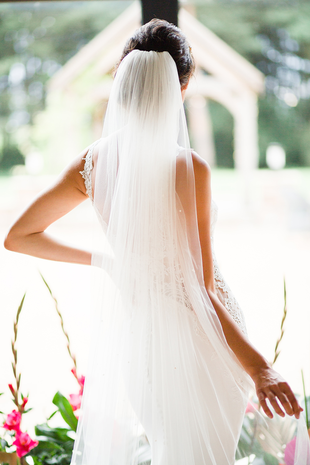 Dress Gown Bride Bridal Veil Jungle Wedding Ideas Terri Pashley Photography
