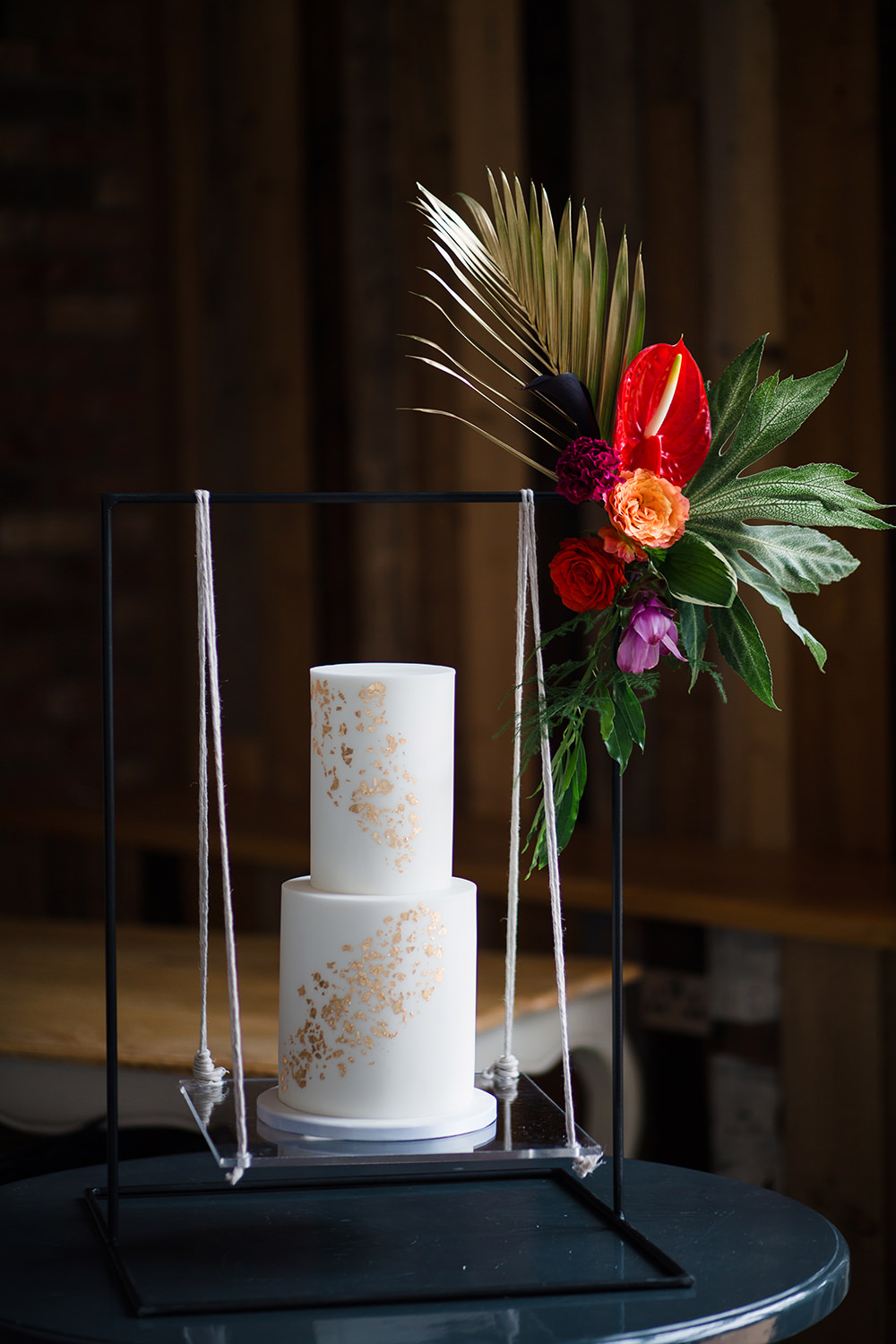 Cake Swing Table Jungle Wedding Ideas Terri Pashley Photography
