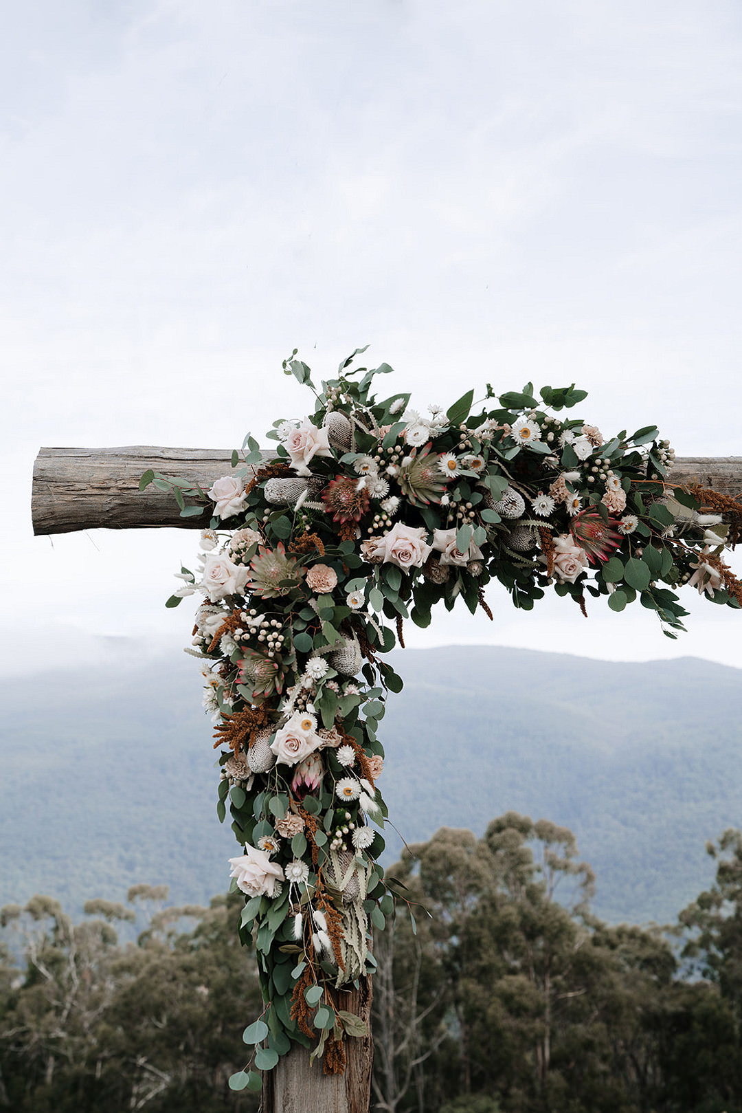 Flower Arch Backdrop Ceremony Aisle Mountain Elopement Petite Visuals
