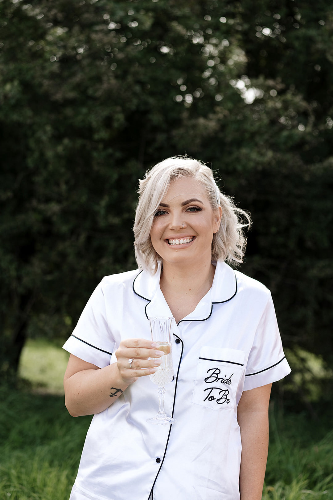 Bride Bridal Bridesmaid PJs Mountain Elopement Petite Visuals