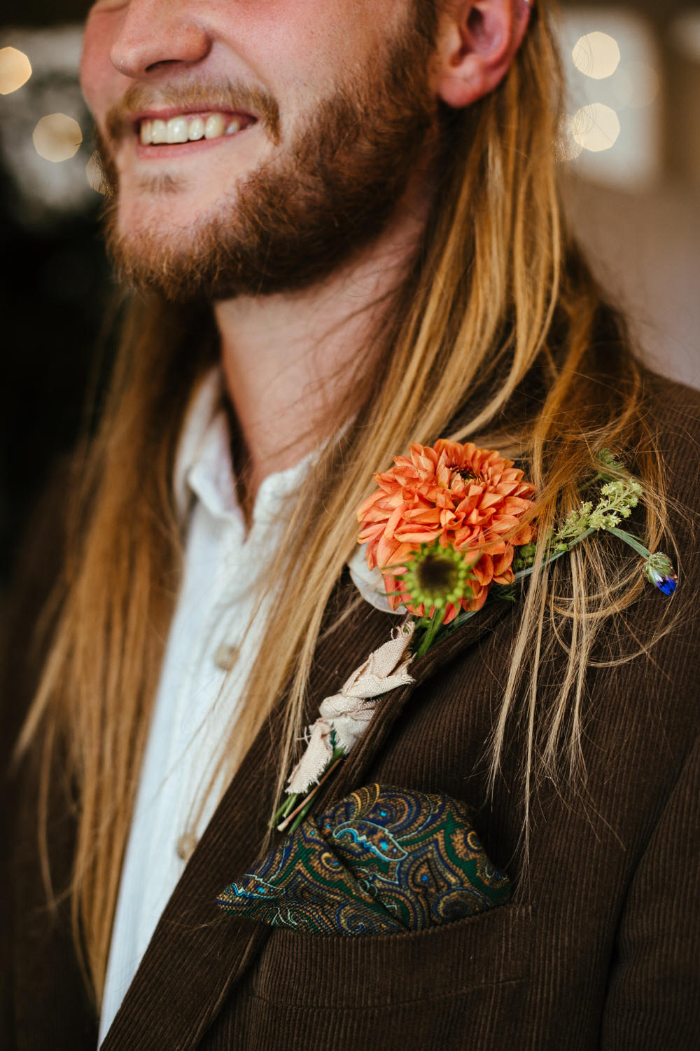 Groom Buttonhole Flowers Old English Wedding Eneka Stewart