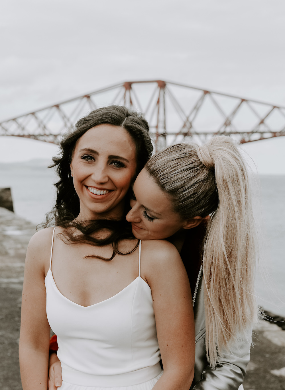 Bride Bridal Ponytail Hair Style Up Do Orocco Pier Wedding Meggy Mac Photography