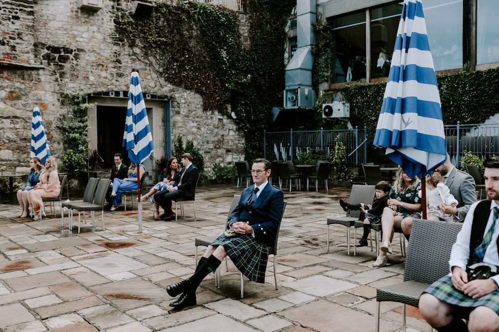 COVID Ceremony Outdoor Orocco Pier Wedding Meggy Mac Photography