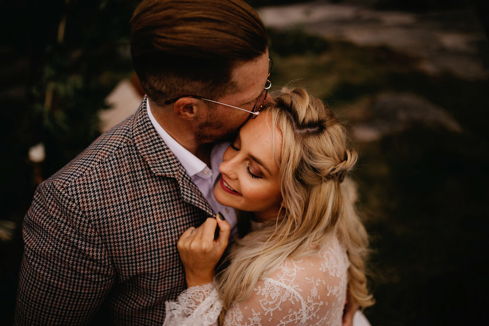 Bride Bridal Hair Style Up Do Peak District Elopement Fly On The Wall Photography