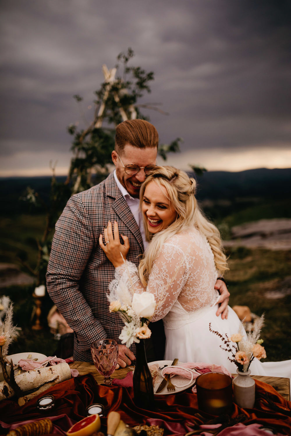 Peak District Elopement Fly On The Wall Photography Naked Tipi Backdrop Greenery Foliage