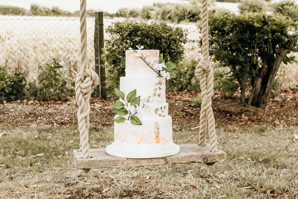 Cake Swing Tropical Bohemian Wedding Kate Boston