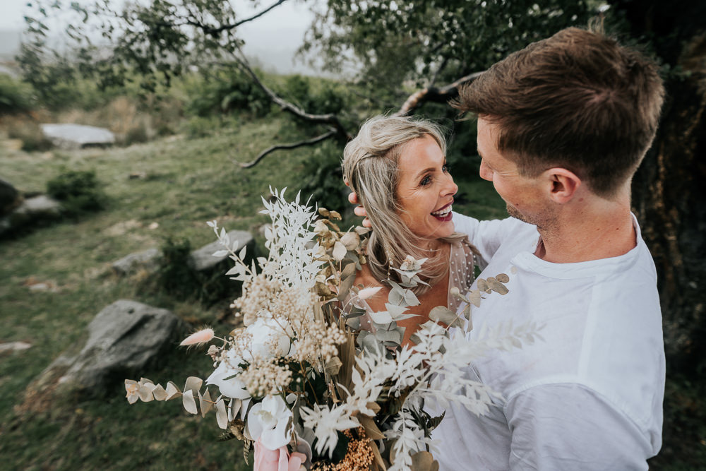 Bouquet Flowers Bride Bridal Dried Flowers UK Boho Elopement Jenny Appleton