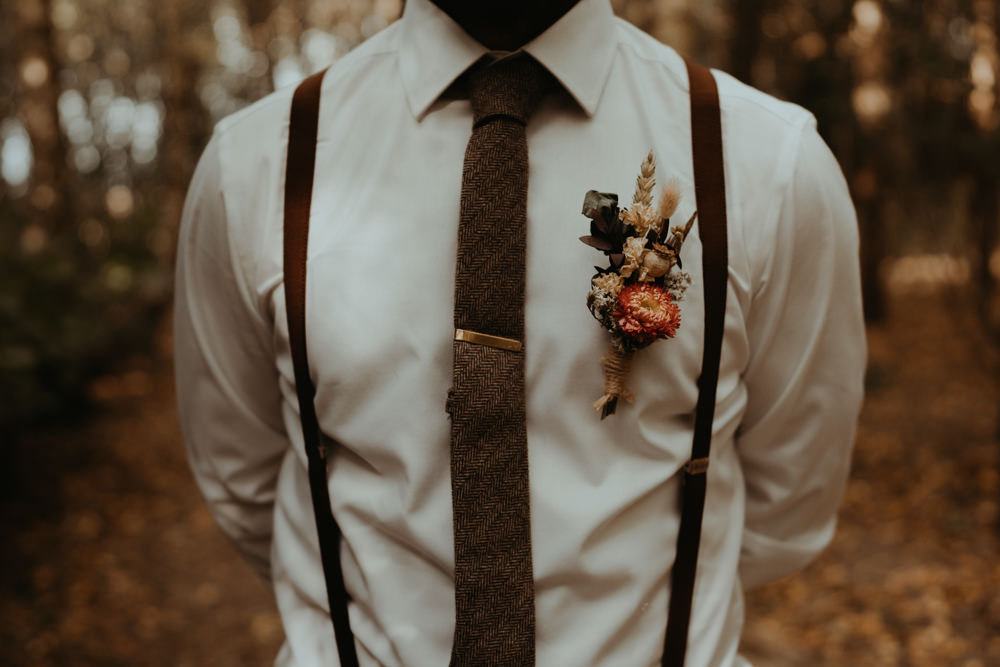 Groom Trousers Braces Skinny Tie Buttonhole Barn Didcot Wedding Jen Marino Photography
