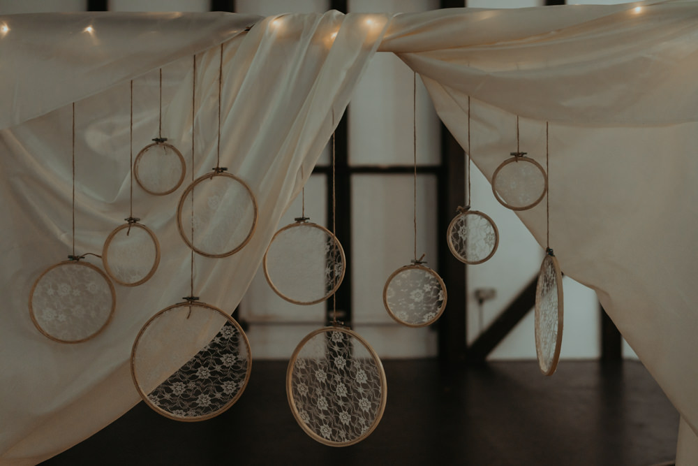 Embroidery Hoop Decor Barn Didcot Wedding Jen Marino Photography
