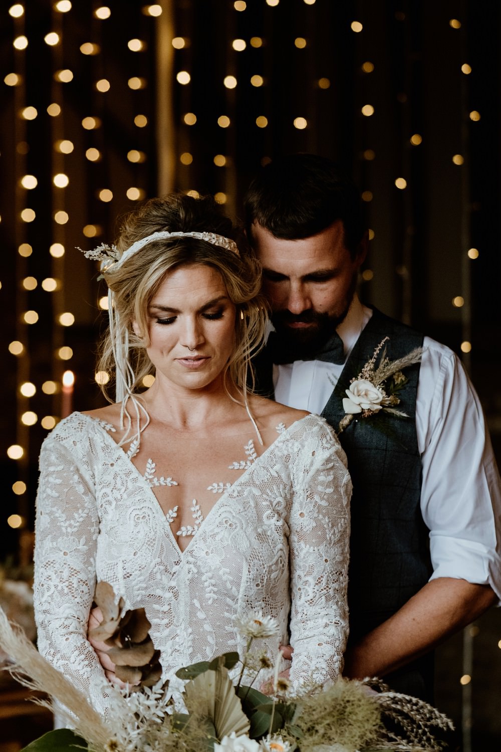 Barn Wedding Lights Sharron Gibson