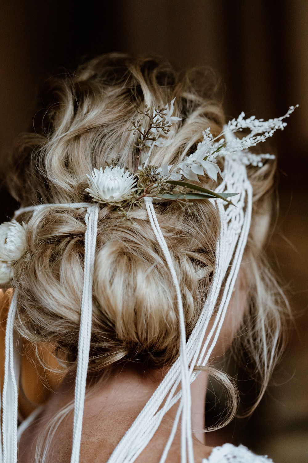 Bride Bridal Hair Style Up Do Accessory Barn Wedding Lights Sharron Gibson