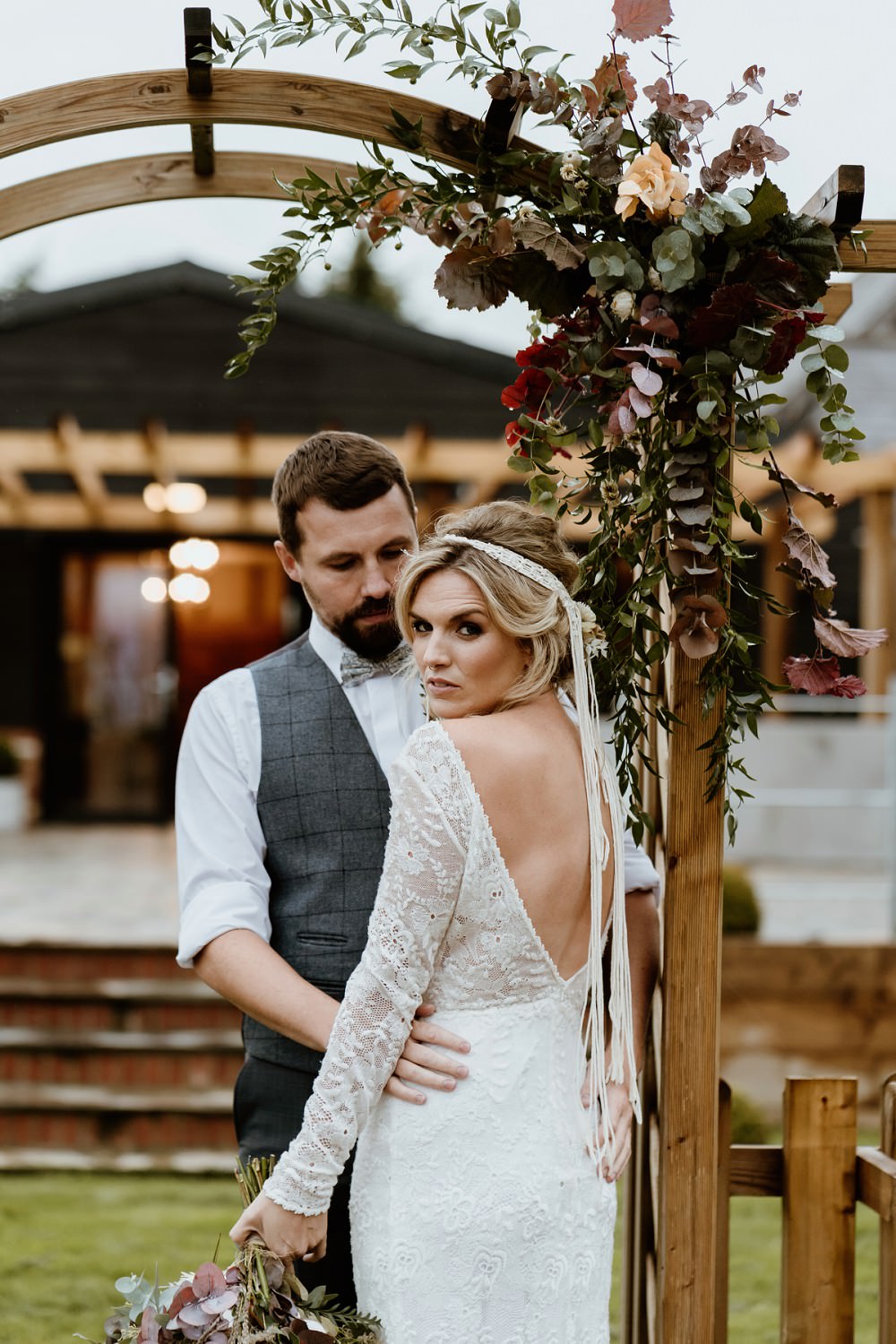 Barn Wedding Lights Sharron Gibson