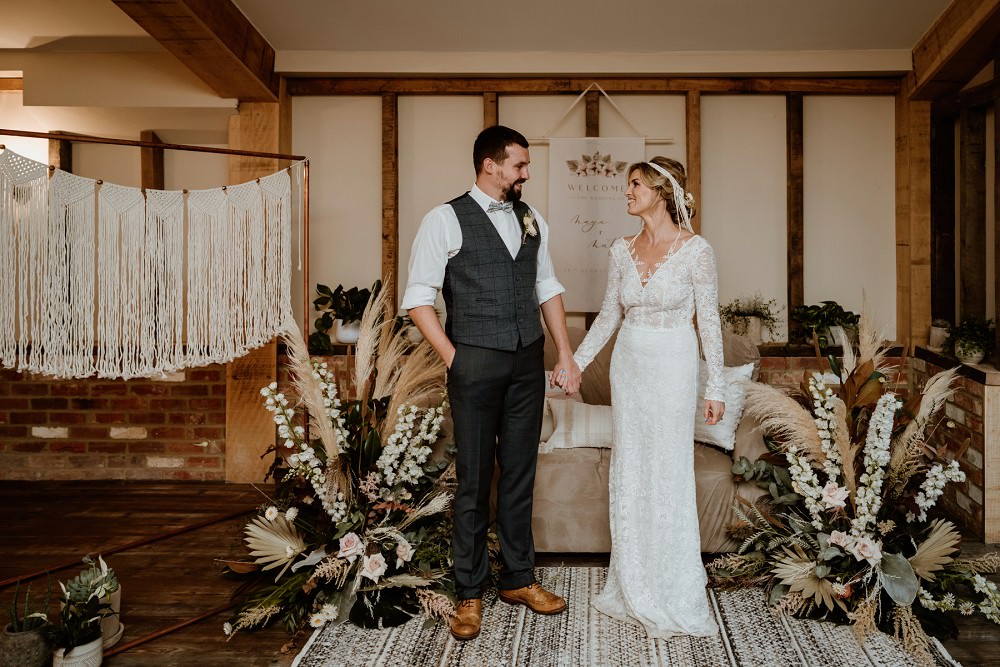 Barn Wedding Lights Sharron Gibson