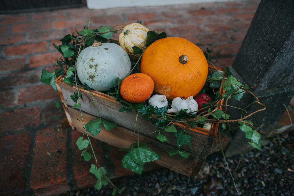 Cider Barn Wedding Electric Blue Photos Pumpkins Decor Autumn Autumnal