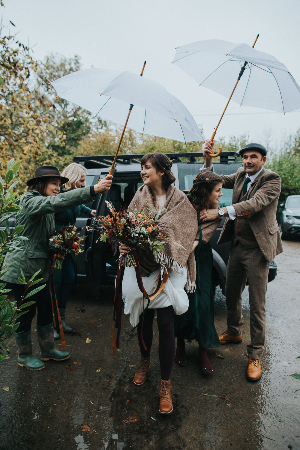 Rainy Weather Cider Barn Wedding Electric Blue Photos