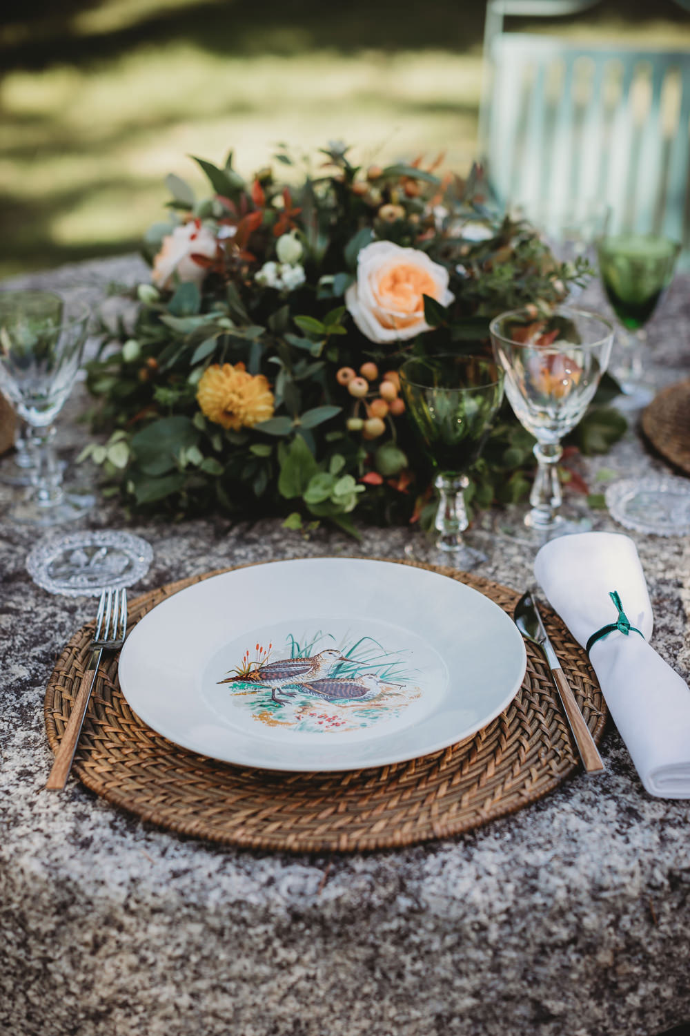 Table Setting Place Mat Intimate Wedding Spain Ofelia Matos