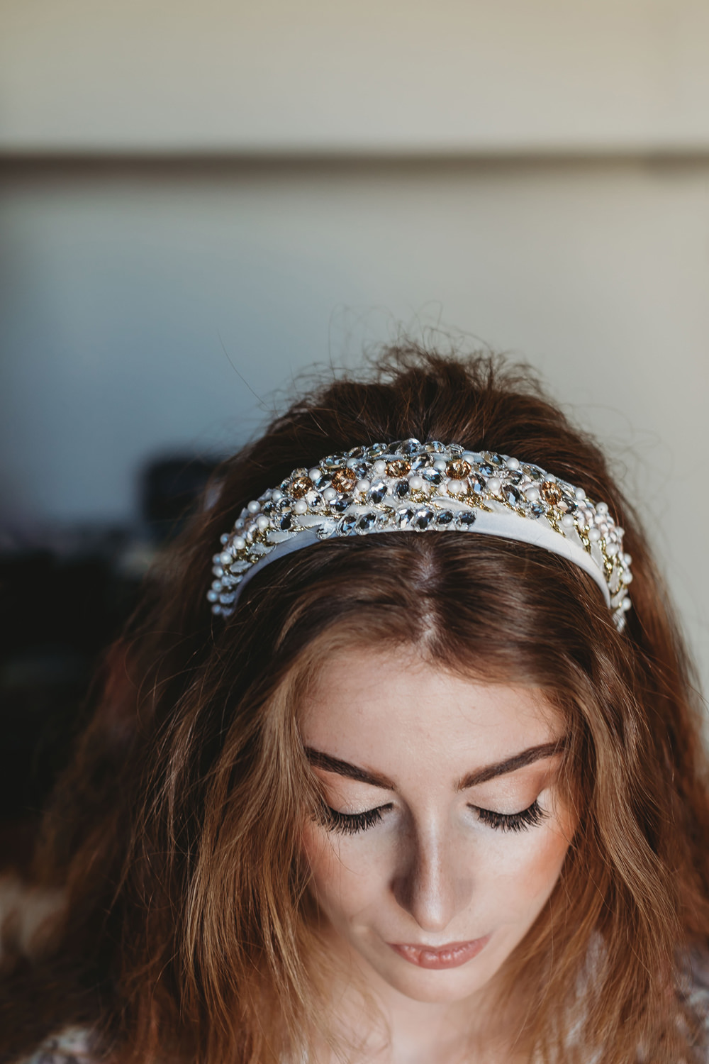 Bride Bridal Headband Accessory Intimate Wedding Spain Ofelia Matos