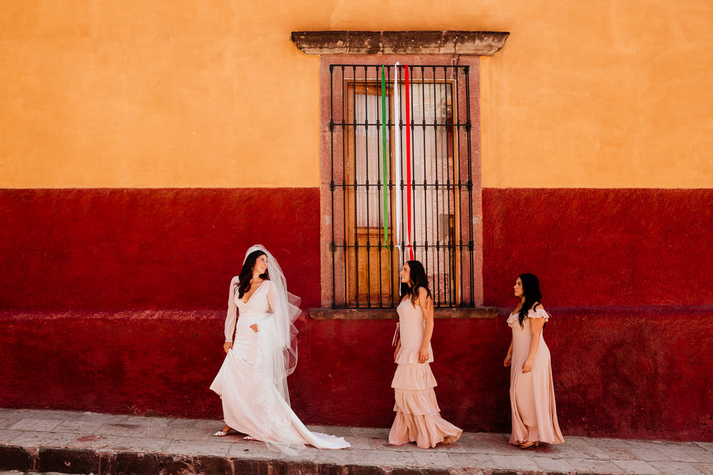 Pink Bridesmaids Dress Bridesmaid Dresses Mexico Destination Wedding Pierce Weddings