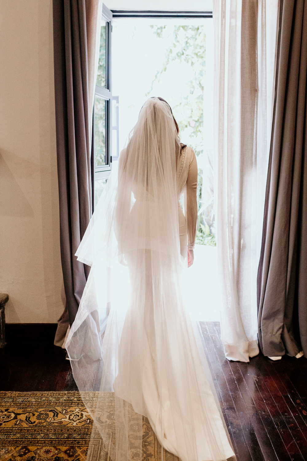 Dress Gown Bride Bridal Veil Mexico Destination Wedding Pierce Weddings
