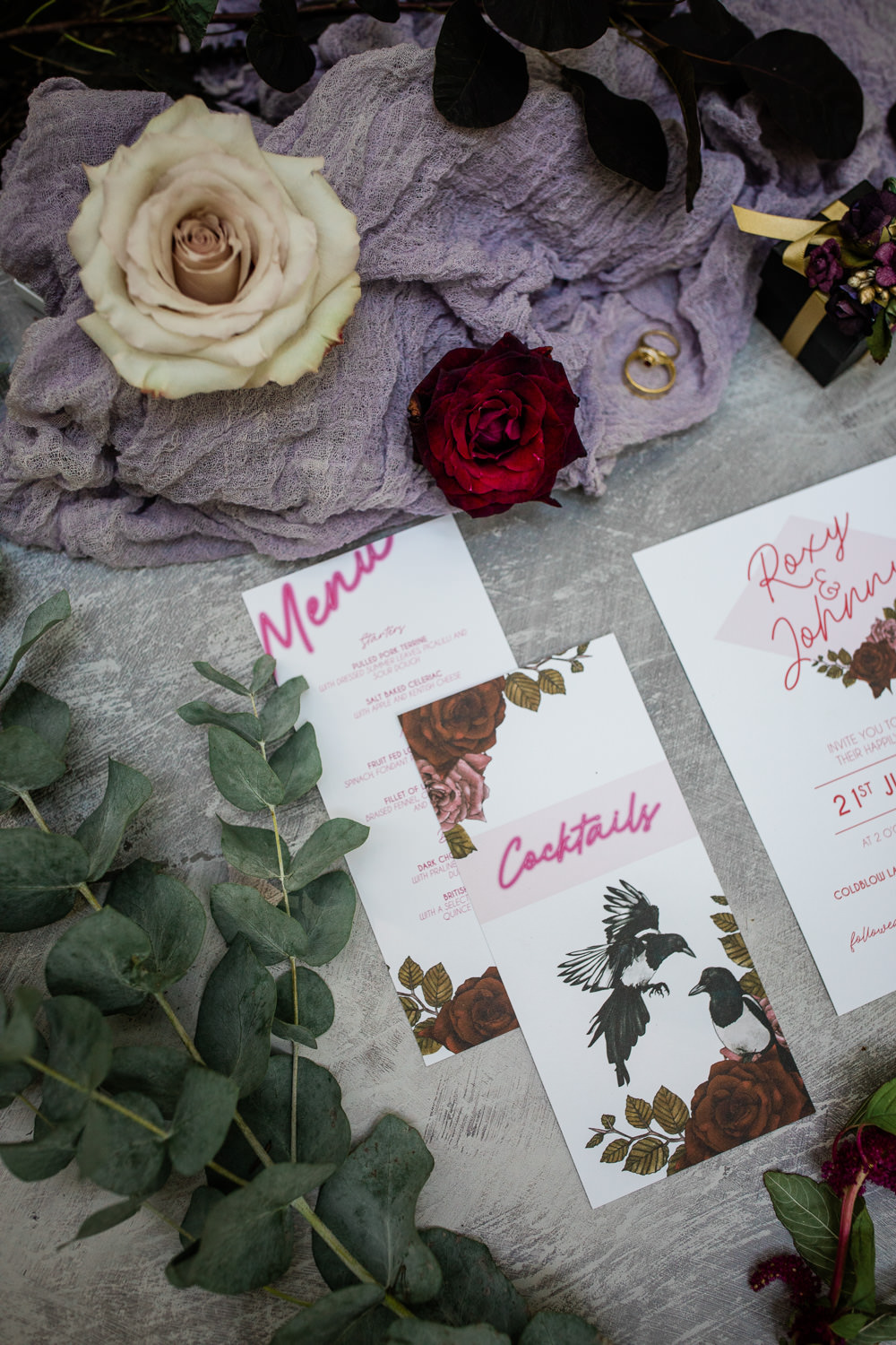 Stationery Invite Invitations Neon Floral Non Traditional Wedding Ideas Becky Wright