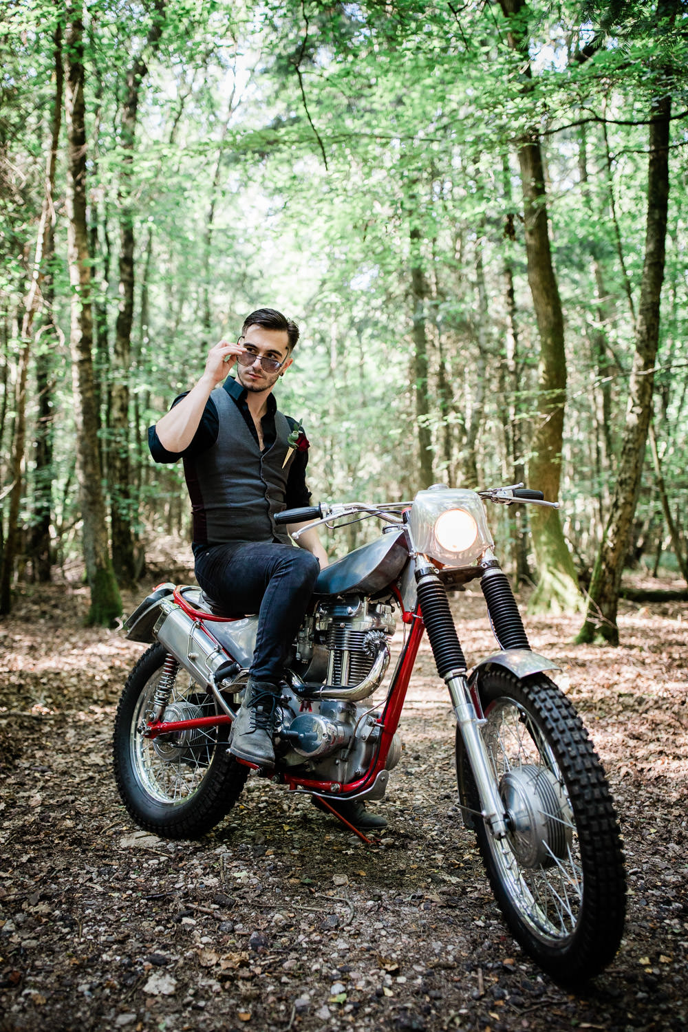 Motorbike Transport Non Traditional Wedding Ideas Becky Wright