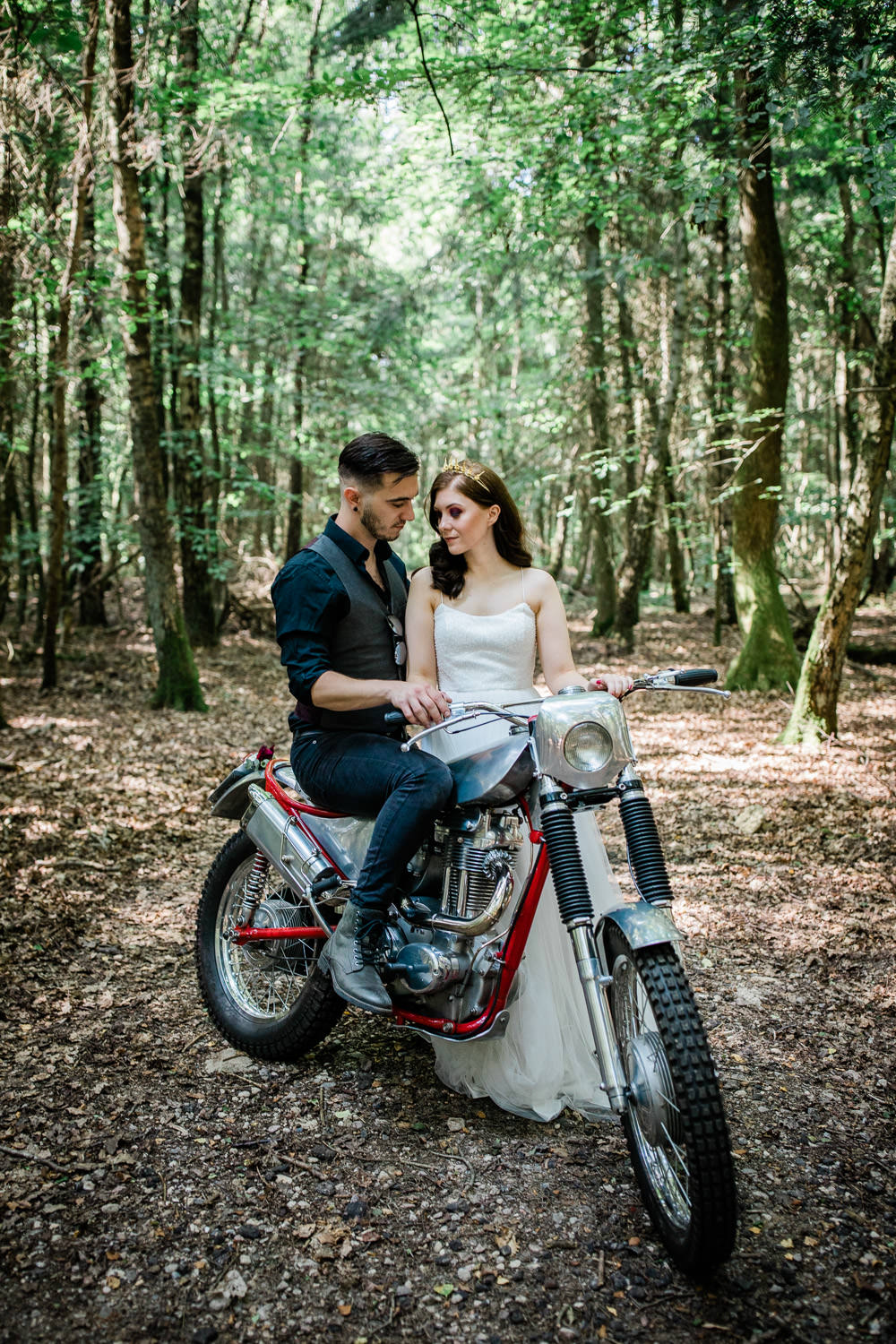 Motorbike Transport Non Traditional Wedding Ideas Becky Wright