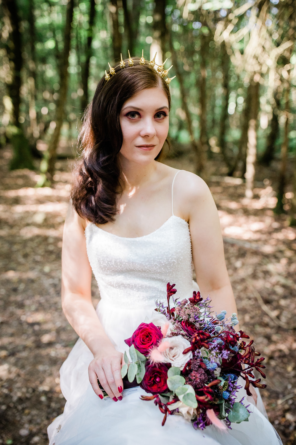 Dress Gown Bride Bridal Strap Tulle Lisa Lyons Bridal Non Traditional Wedding Ideas Becky Wright