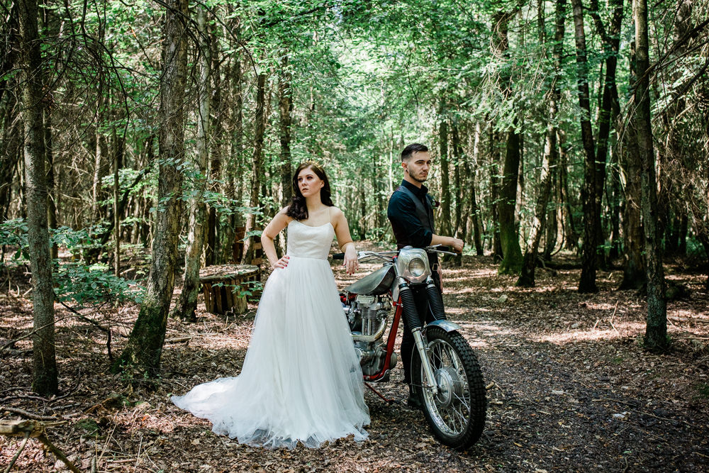 Motorbike Transport Non Traditional Wedding Ideas Becky Wright