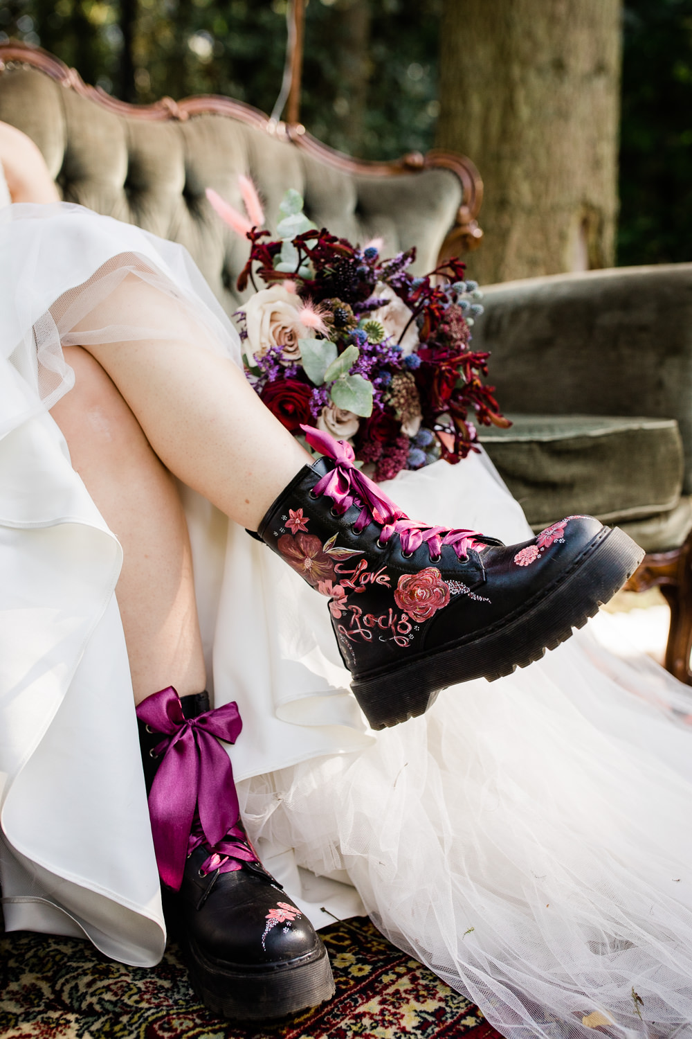 Painted Boots DMs Bride BRidal Non Traditional Wedding Ideas Becky Wright