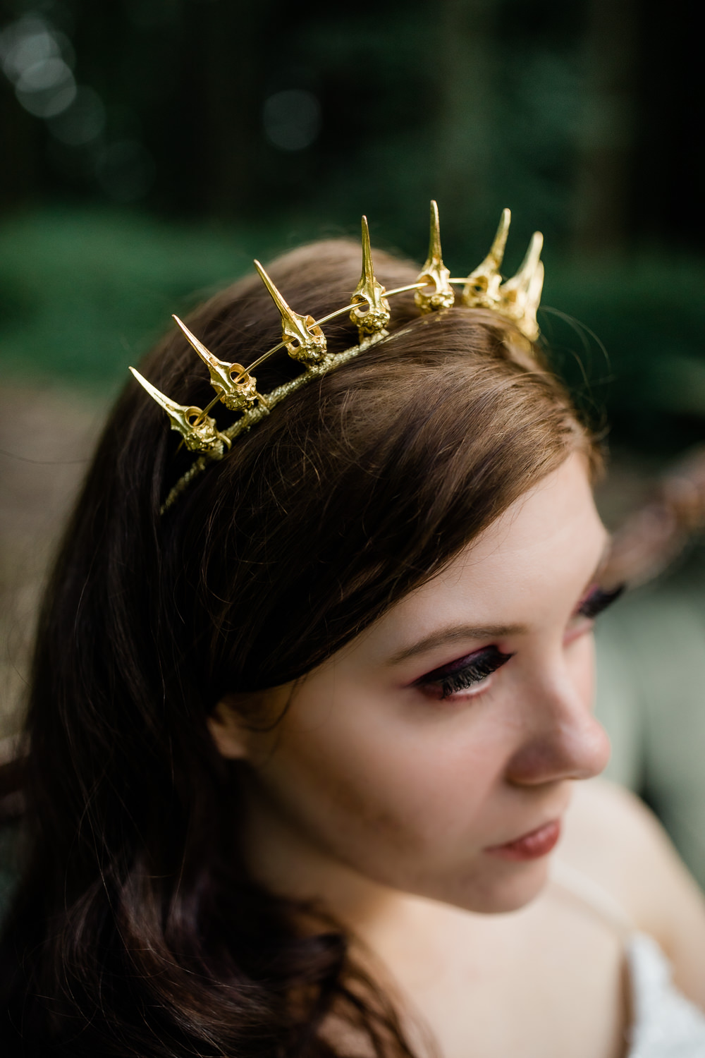 Bride Bridal Crown Headdress Non Traditional Wedding Ideas Becky Wright