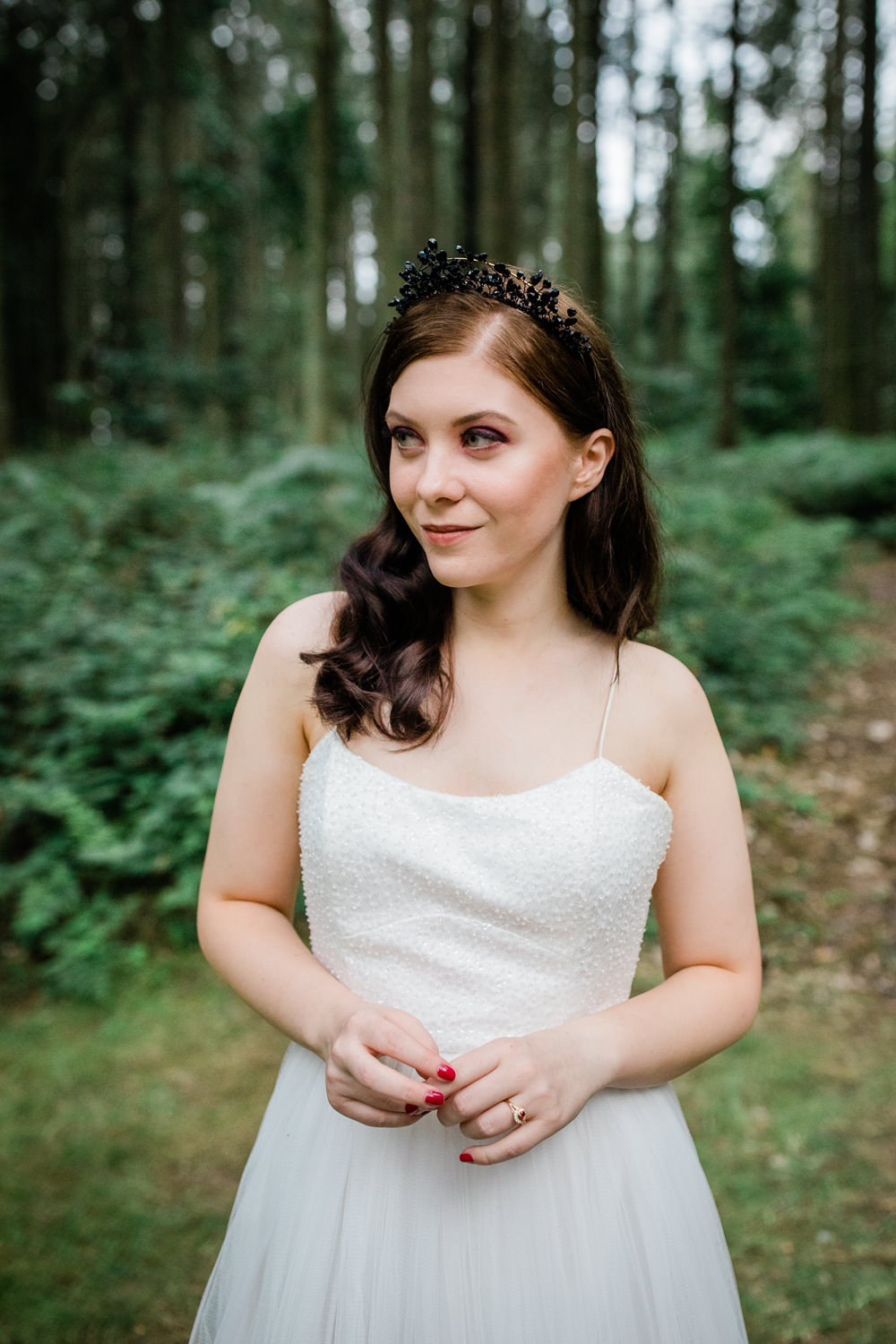 Dress Gown Bride Bridal Strap Tulle Lisa Lyons Bridal Non Traditional Wedding Ideas Becky Wright