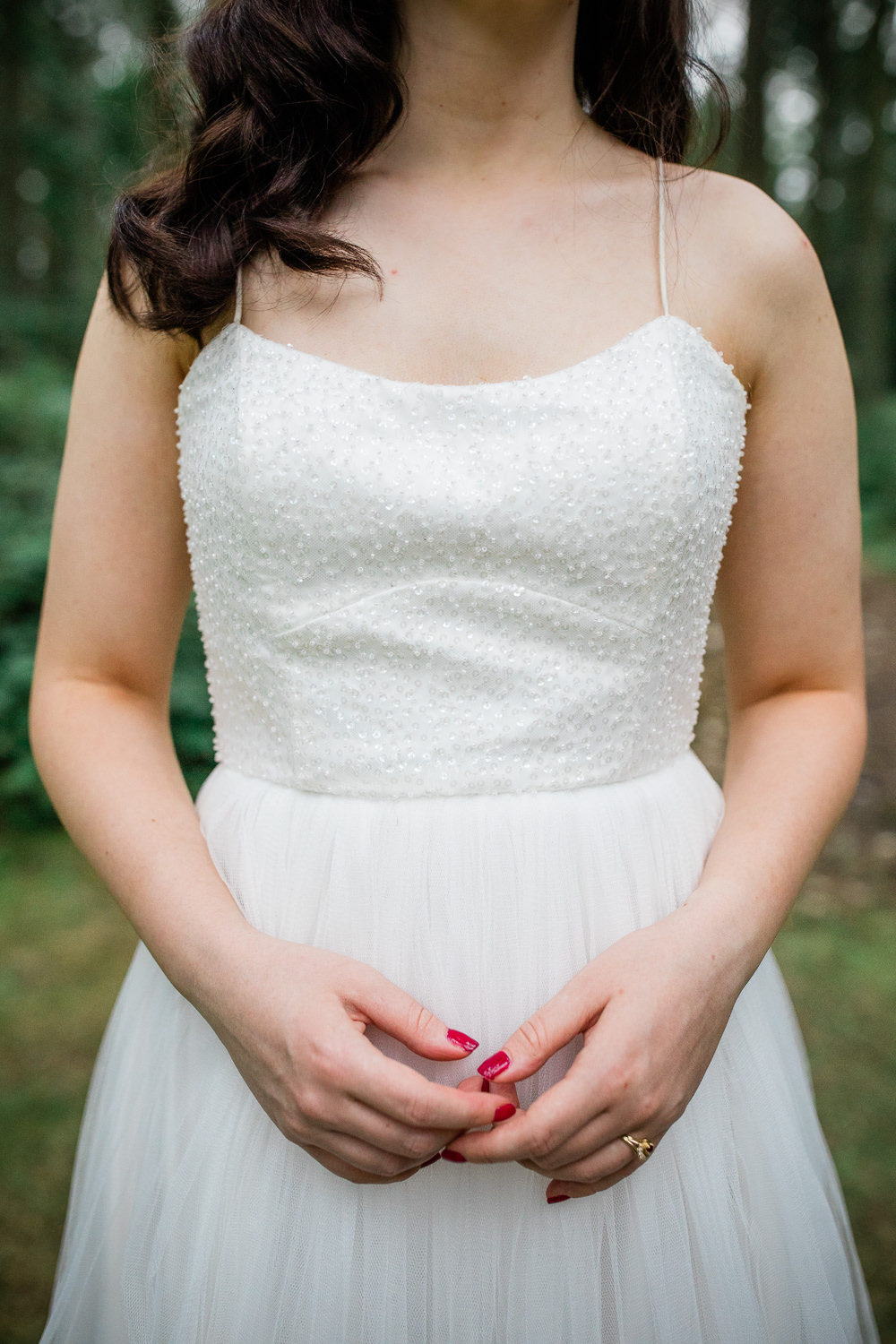 Dress Gown Bride Bridal Strap Tulle Lisa Lyons Bridal Non Traditional Wedding Ideas Becky Wright