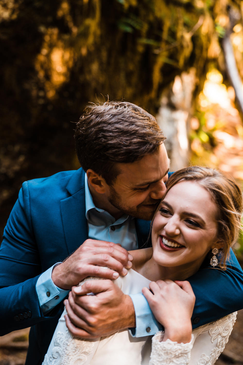 Bride Bridal Mak eUp Olympic National Park Elopement The Foxes Photography