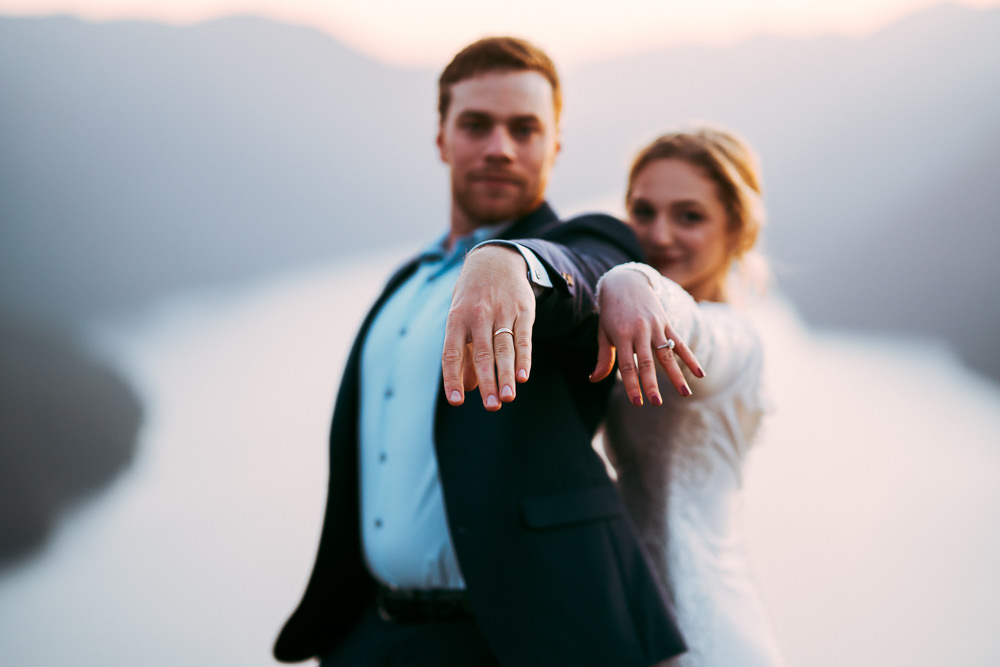 Rings Bands Olympic National Park Elopement The Foxes Photography