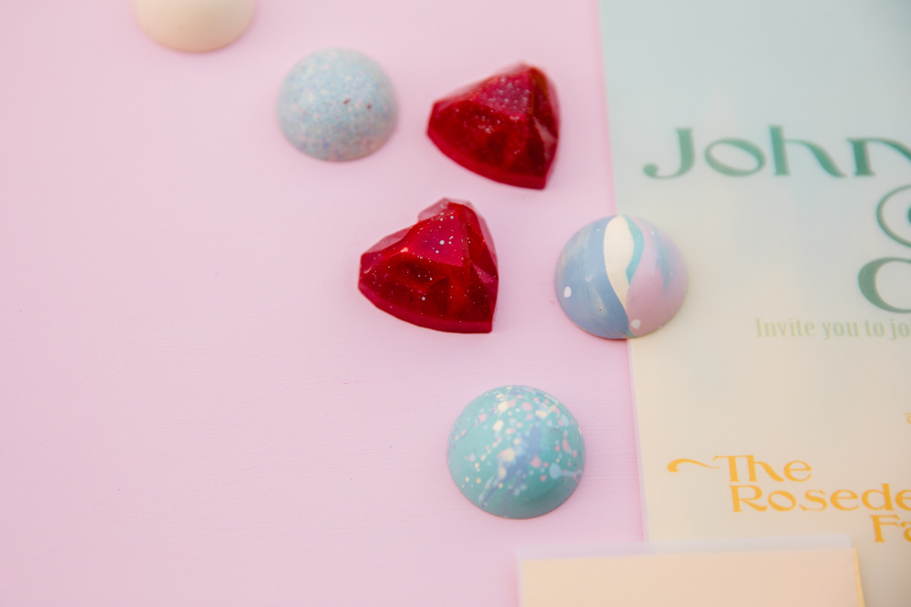 Favours Rainbow Wedding Ideas Michelle Huggleston Photography Pastel Buttercream Cake Watercolour