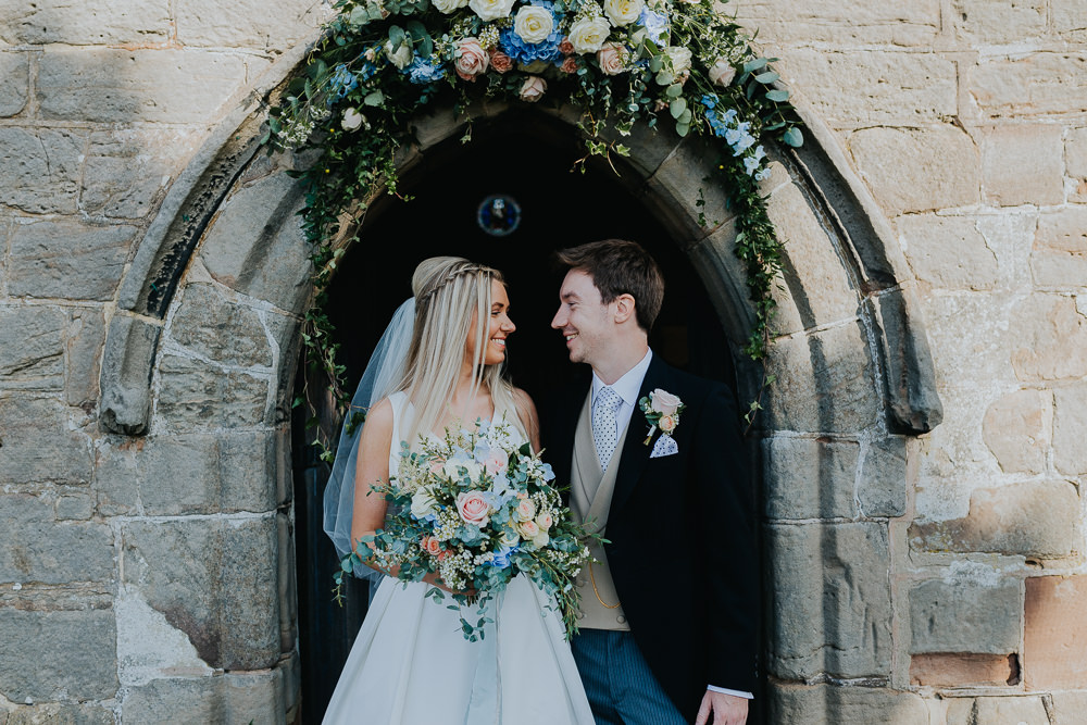 Church Flower Arch Flowers September 2020 Wedding James Merrick Photography
